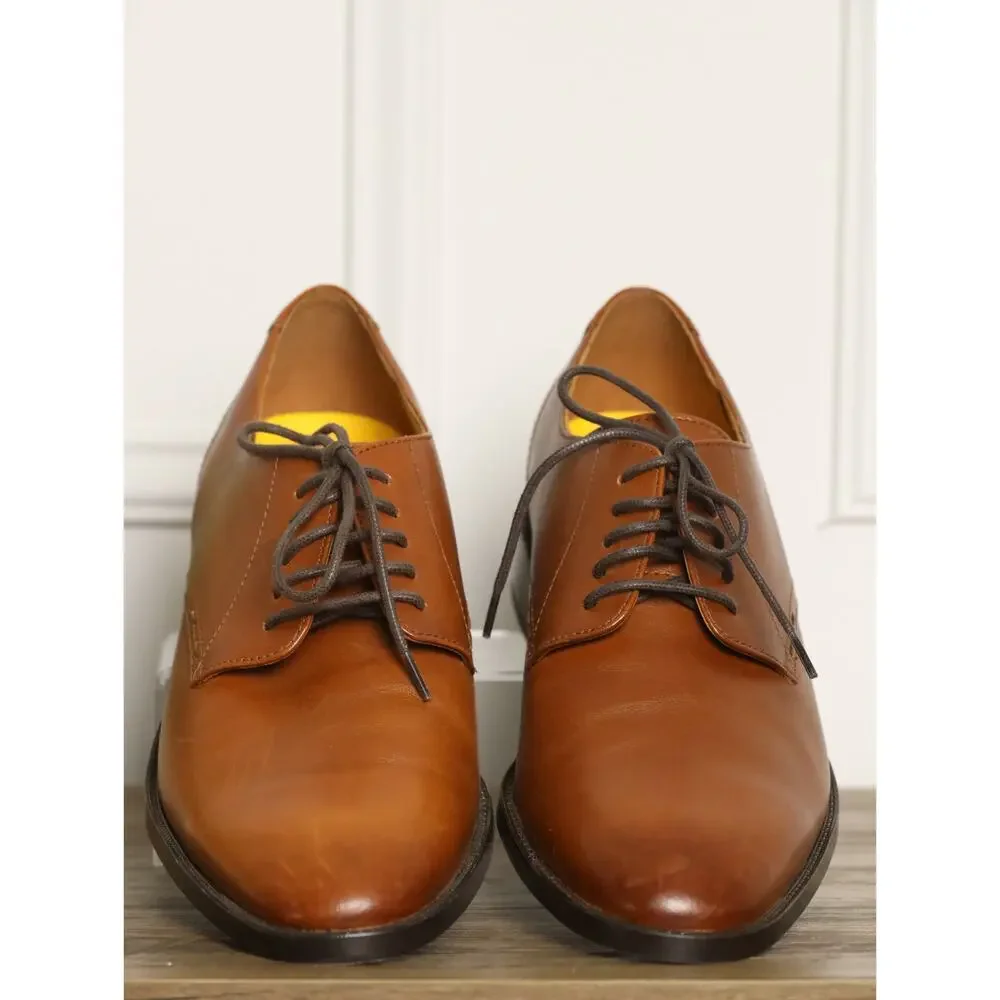Cole Haan Men’s Oxford Dress Shoes Brown Leather Size 8 M Classic Business